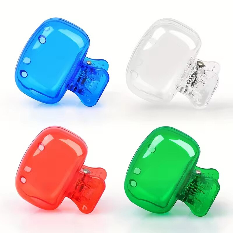 Picture of 5 Pcs Portable Toothbrush Head Cover Clips Plastic Dustproof Head Germproof Protector Caps Travel Hiking Camping Bathroom Accessories