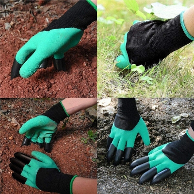 Picture of 1 Pair Garden Gloves for Digging and Planting / Garden Bear Claw Digging Gloves Protect Hand Without Tools