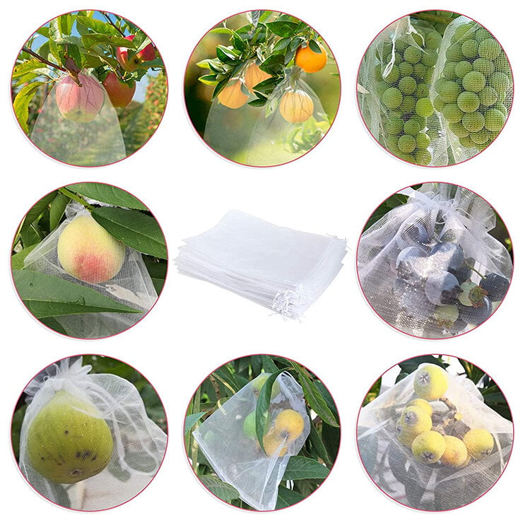 Picture of 10 PCS Fruit Vegetable Protection Mesh Bag, Pest Control Pouch Storage Net