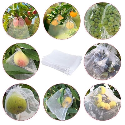 Picture of 10 PCS Fruit Vegetable Protection Mesh Bag, Pest Control Pouch Storage Net
