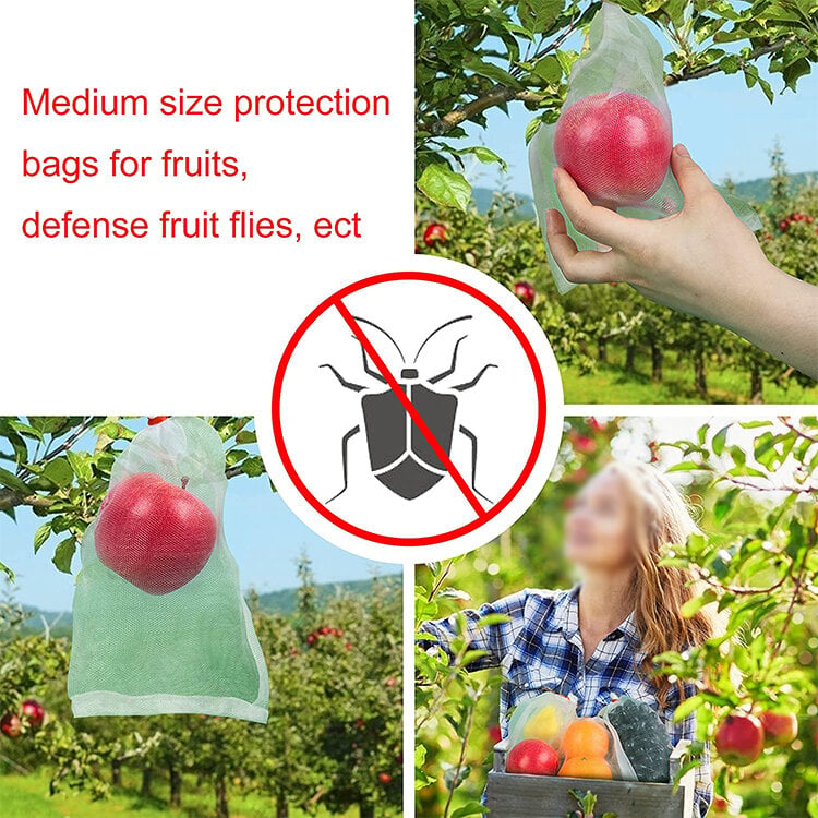 Picture of 10 PCS Fruit Vegetable Protection Mesh Bag, Pest Control Pouch Storage Net