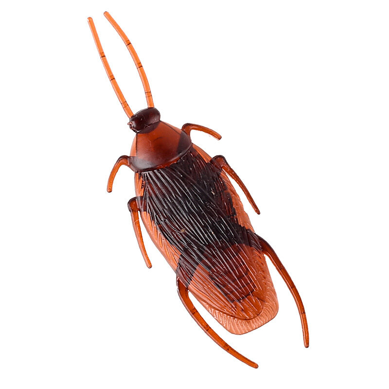 Picture of 10 Pcs Halloween Simulation Cockroach Toy Funny Disgusting Scary Tidy for Holiday Decorations