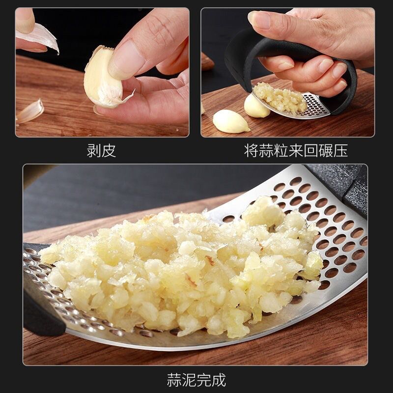 Picture of Kitchen Chopper Garlic Crusher Tools Garlic Press Garlic Crusher Squeezer Slicer Mincer Chopper Kitchen Gadget with Handle