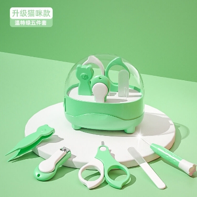 Picture of 10Pcs Set Baby Nail Trimmer Healthcare Kit Health Care Kit Portable Newborn Baby Grooming Kit Nail Safety Care Set