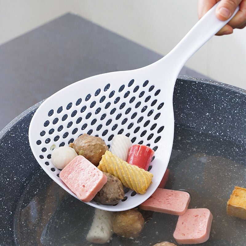Picture of Dropshipping Kitchen Accessories Resistant Food Noodle Colander Long Handle Strainer Spoon