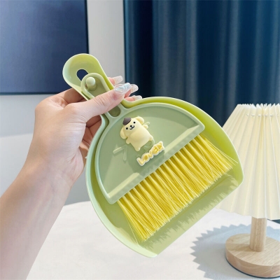 Picture of 1 Pcs Home desktop mini broom Computer keyboard debris cleaning brush Small broom set with dustpan Kitchen debris brush