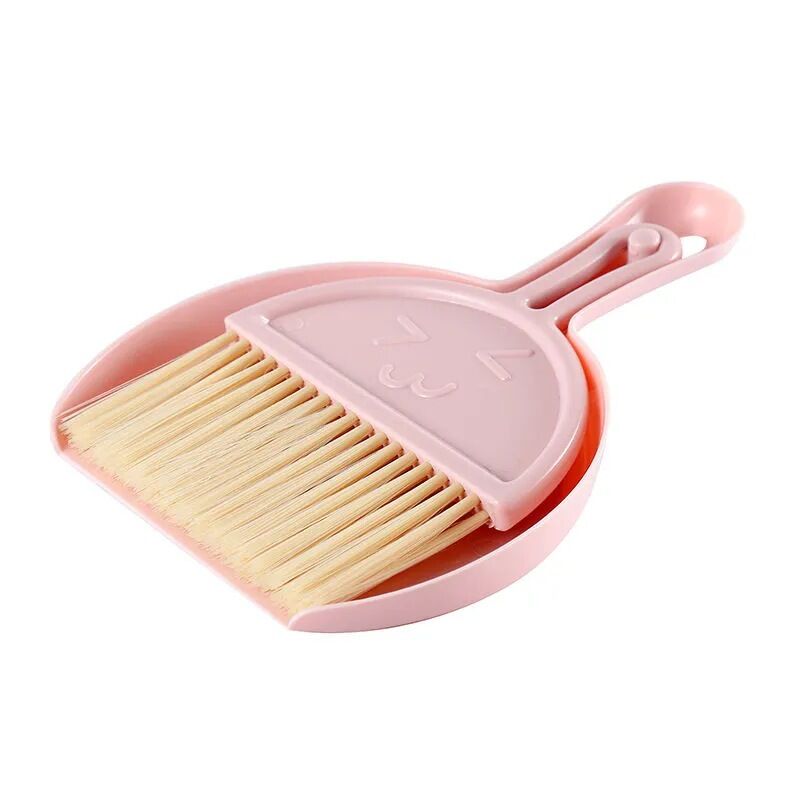 Picture of 1 Pcs Home desktop mini broom Computer keyboard debris cleaning brush Small broom set with dustpan Kitchen debris brush
