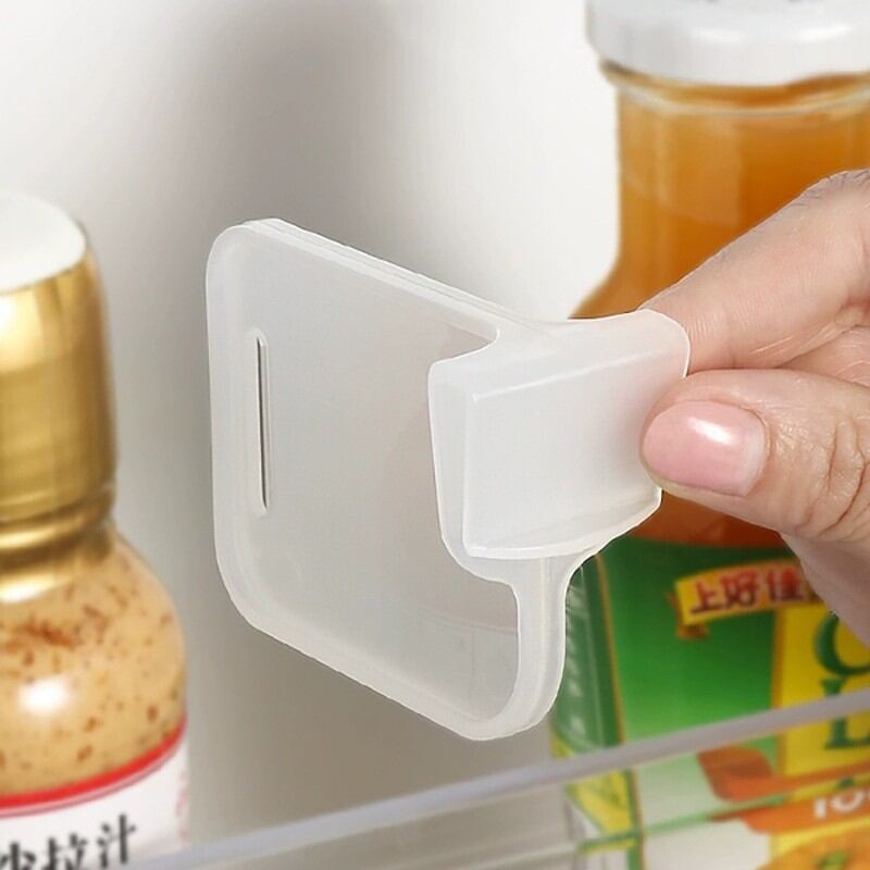 Picture of Telescopic Divider Kitchen Refrigerator Small Items Food Storage Partition Free Adjustment Snap-on Grid Clip