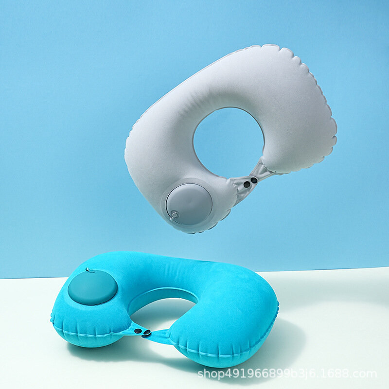 Picture of Portable  Airplane Self Fast Inflating Neck Pillow U Shape Pillow for Travel