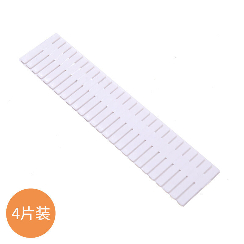 Picture of 4 Pcs Set Plastic Drawer Storage Organizer for Underwear Clothes Drug Cosmetics Desktop Office Kitchen Sundry Free Cutting Rack Board