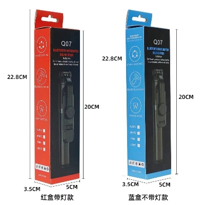Picture of Q07 Bluetooth Integrated Selfie Stick with Light and Bluetooth Remote Control