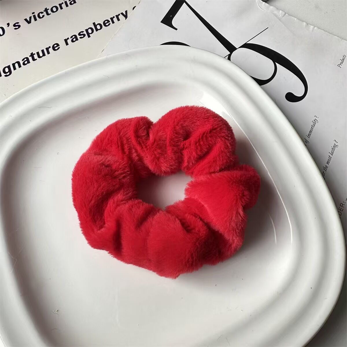 Picture of 3 Pcs Set Large Bamboo Soft Toweling Scrunchies Personalized Hairbands for Women Dry Hair with Style