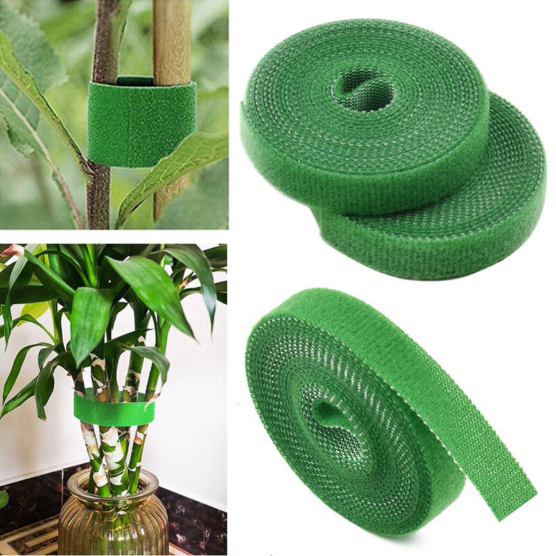 Picture of 1 Rolls Green Garden Twine Plant Ties Nylon Plant Bandage Garden Hook Loop Bamboo Cane Wrap Support Garden Accessories