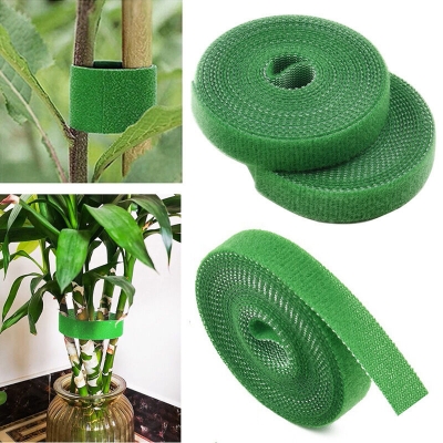Picture of 1 Rolls Green Garden Twine Plant Ties Nylon Plant Bandage Garden Hook Loop Bamboo Cane Wrap Support Garden Accessories