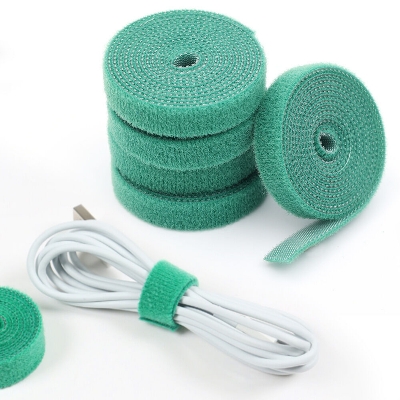 Picture of 1 Rolls Green Garden Twine Plant Ties Nylon Plant Bandage Garden Hook Loop Bamboo Cane Wrap Support Garden Accessories