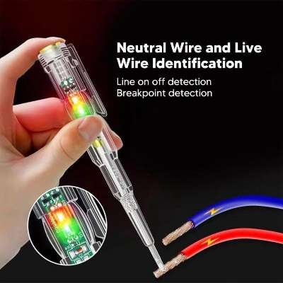 Picture of Neon Electrical Voltage Tester Pen