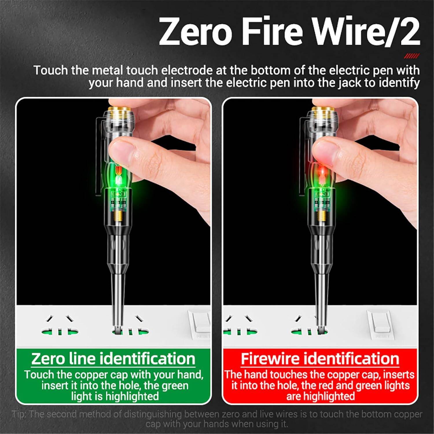 Picture of Neon Electrical Voltage Tester Pen
