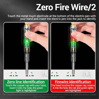 Picture of Neon Electrical Voltage Tester Pen