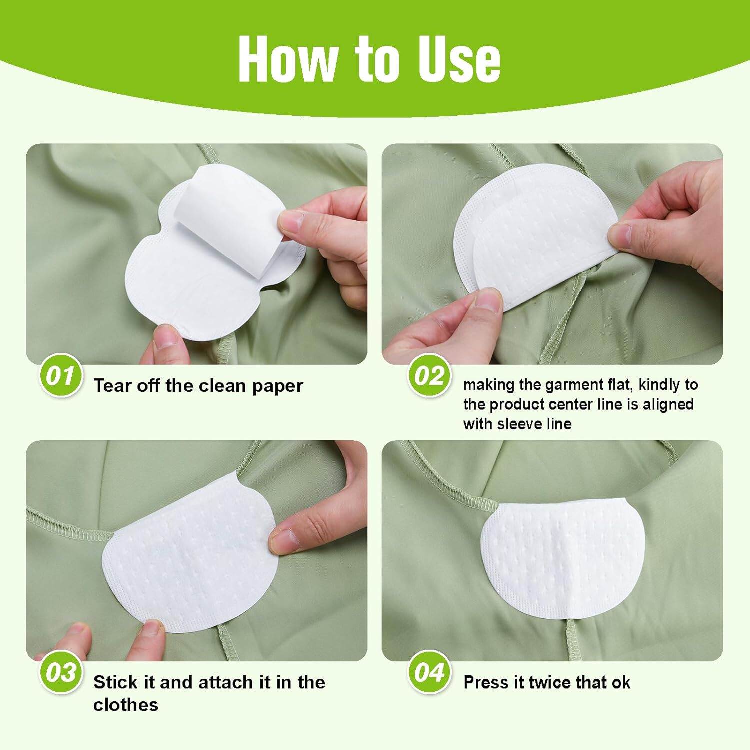 Picture of Adhesive Anti-Sweat Patches for Women and Men