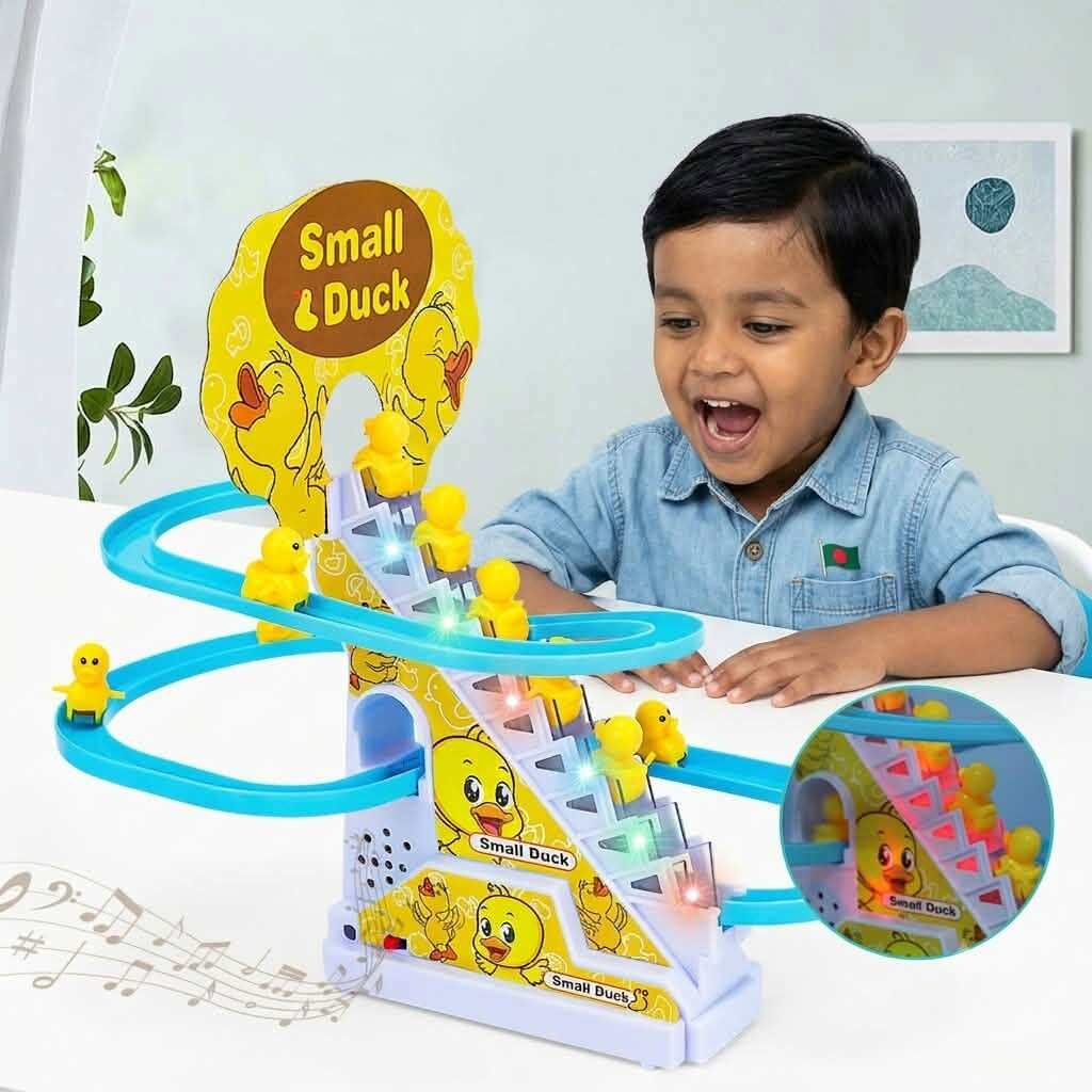 Picture of Musical Duck Climbing Stair Toy Set for Kids