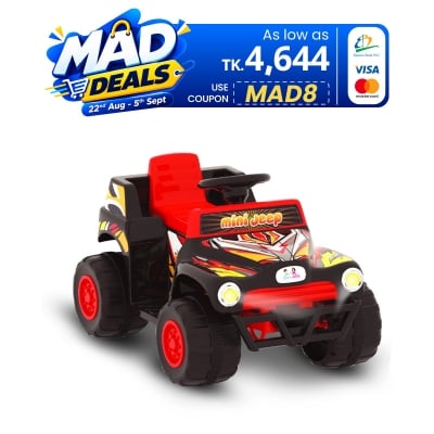 Picture of Jim & Jolly Mini Jeep - Red & Black
