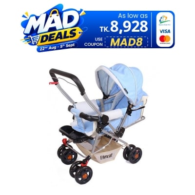 Picture of Baby  Stroller Pram- Orange,Blue,Pink Coolor
