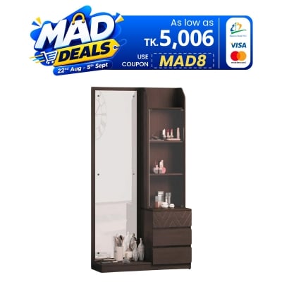 Picture of Furniture Express Antique MDF BOX Dressing Table with Shelves and Multiple Drawers D3 72/30