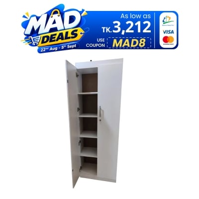 Picture of Furniture Express Modern 2 Doors Almirah with Inner Storage Shelves -HWD = 70*24*12 inches by Best Quality Furniture - Furniture & Decor - Modern and Trendy