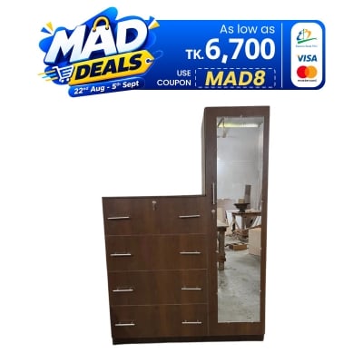 Picture of Furniture Express Almirah With 4 Drawer Wardrobe - Best Quality Furniture - Furniture & Decor - Express Yourelf M