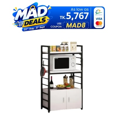Picture of Iron Man Best Kitchen Storage Organizer with Microwave Oven & Utility Holder