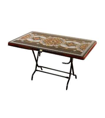 Buy 4 Seated Deluxe Table-Print R/W Royal (St/L)-TEL Online