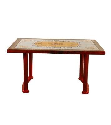 Buy 6 Seated Square Table-Print R/W Diamond (P/L)-TEL Online
