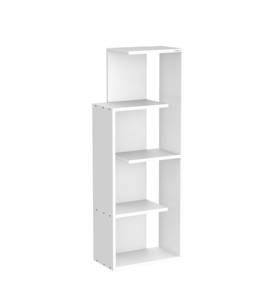 Picture of Furnix 5-Tier Book Shelf Rack – Modern Display Storage Shelves for Books & Home Décor, Freestanding Bookcase for Living Room, Office (48×16×10 Inch) by Furnix