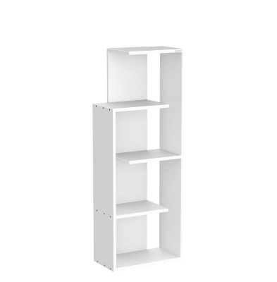 Picture of Furnix 5-Tier Book Shelf Rack – Modern Display Storage Shelves for Books & Home Décor, Freestanding Bookcase for Living Room, Office (48×16×10 Inch) by Furnix