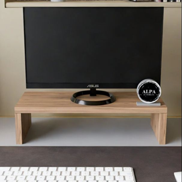 Picture of Furnix Desktop Monitor Riser with Keyboard Storage – Ergonomic Monitor Stand & Desktop Organizer for Home and Office by Furnix
