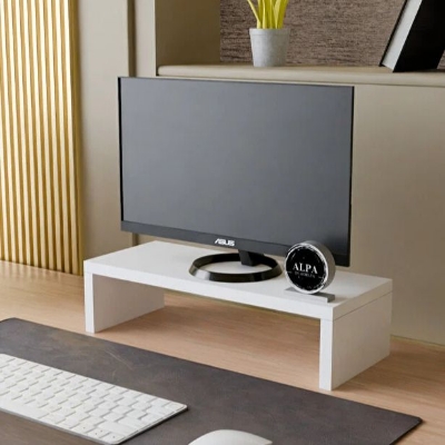 Picture of Furnix Desktop Monitor Riser with Keyboard Storage – Ergonomic Monitor Stand & Desktop Organizer for Home and Office by Furnix