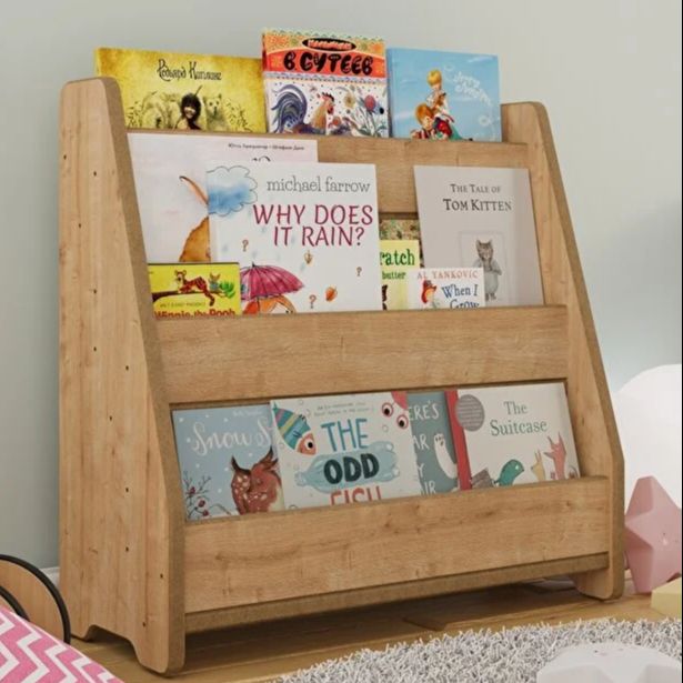 Picture of Furnix Children's Bookcase with Open Shelves – Kids Bookshelf & Storage Organizer for Bedroom, Nursery & Playroom by FurnixBD