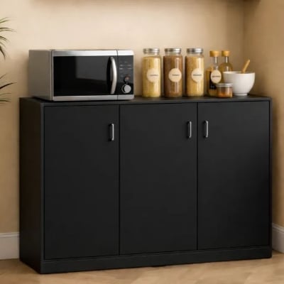 Picture of Furnix 3 Part Multipurpose Organiser Cabinet – 48×30×16 Inch Storage Cabinet for Living Room, Bedroom, Dining Room & Home Office Use by Furnix