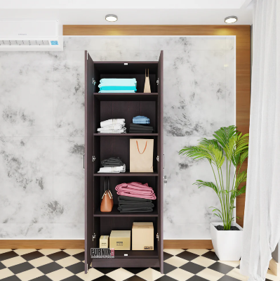 Picture of Furnix 2-Door Wardrobe with Shelf – Single Style Compact Storage Almira (70×24×12 in) by Furnix
