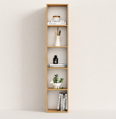 Picture of Furnix Simple 5 by 1 feet Book Shelf Cabinet Rack – Modern Display Shelving Unit for Home, Office & Living Room by Furnix Home Decor & Furniture