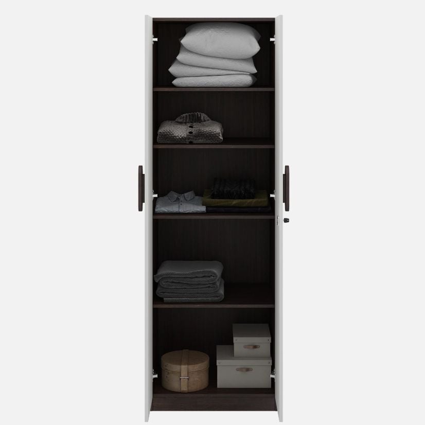 Picture of Furnix Furnix 2 Part Almari – Bedroom Storage Wardrobe Almira | Compact Cloth Storage