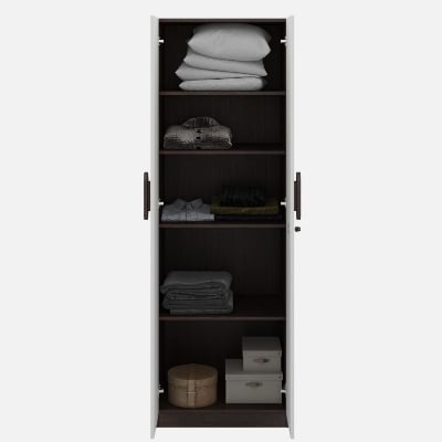Picture of Furnix Furnix 2 Part Almari – Bedroom Storage Wardrobe Almira | Compact Cloth Storage