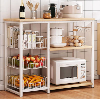 Picture of Furnix Multipurpose Oven Rack Kitchen Storage Cabinet – Space-Saving Kitchen Organizer with Durable Shelves by Furnix