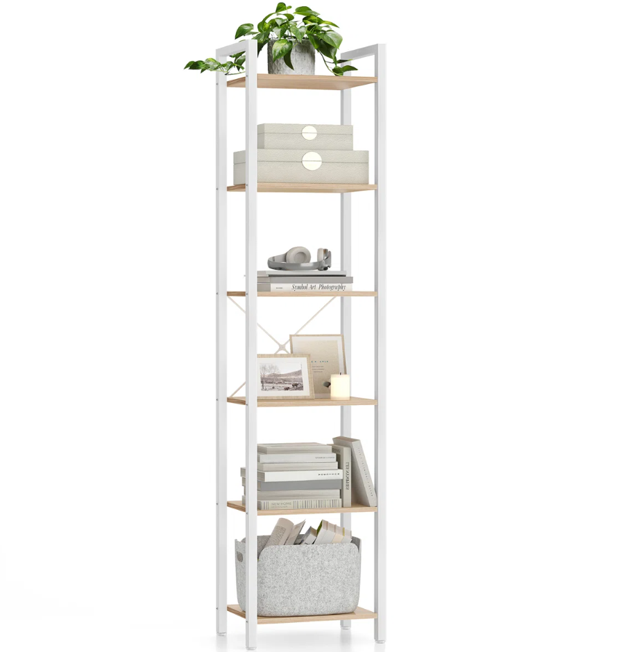 Picture of Furnix Static Bookcase Entry Furniture Hall Stand & Shelving – Multi-Purpose Bookshelf for Living Room, Bedroom & Office by Furnix
