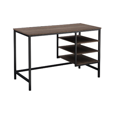 Picture of Furnix Metal Base Writing Desk with 3 Storage Shelves – Durable Engineered Wood Top & Sturdy Steel Frame for Home Office, Study, or Workstation by Furnix