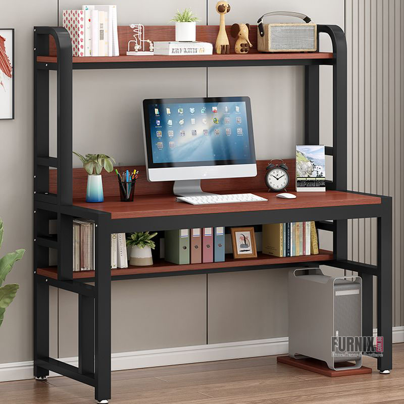 Picture of Furnix Modern Computer Desk Table with Metal Frame & Engineered Wood by Furnix – Stylish & Sturdy Workstation for Home/Office