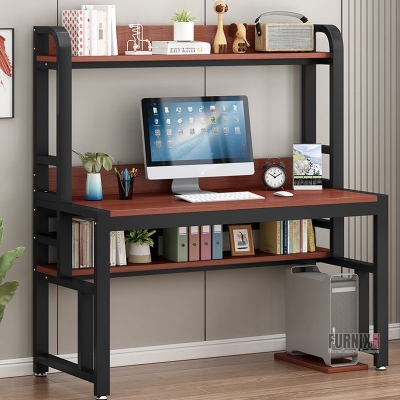 Picture of Furnix Modern Computer Desk Table with Metal Frame & Engineered Wood by Furnix – Stylish & Sturdy Workstation for Home/Office