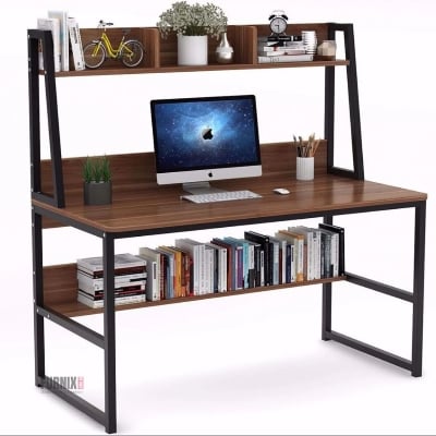 Picture of Furnix Multi-Purpose Computer Table Reading Desk, Metal Body Spacious Desktop Table, Long Lasting and Comfortable Reading Table for Home or Office Use by Furnix