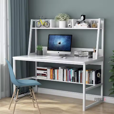 Picture of Furnix Multi-Purpose Computer Table Reading Desk, Metal Body Spacious Desktop Table, Long Lasting and Comfortable Reading Table for Home or Office Use by Furnix