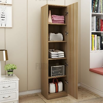 Picture of Furnix Sleek Single-Part Almirah Cupboard 1 Door 2 Drawer Almari Cabinet with Modern Design by Furnix Home Decor & Furniture